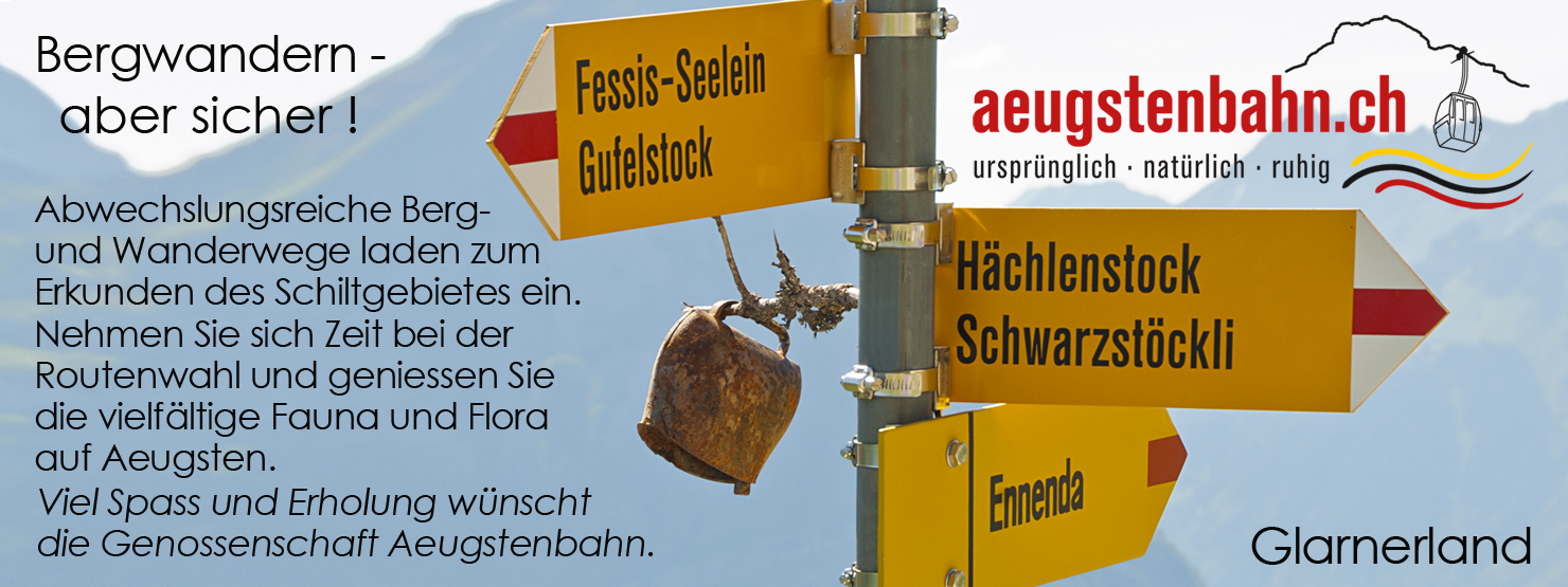 ©Urs Heer Glarus-Inserat Aeugsten Bergwandern